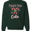 Candy Cane Cutie  Merry Christmas Unisex Crewneck Graphic Sweatshirt