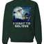 I Want To Believe  Merry Christmas Unisex Crewneck Graphic Sweatshirt