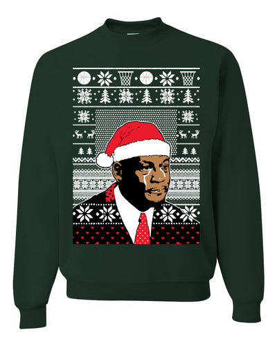 Christmas Crying Jordan Unisex Crewneck Sweatshirt