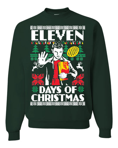 Eleven Days of Christmas Ugly Christmas Sweater Unisex Crewneck Graphic Sweatshirt