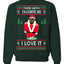 Santas Favorite Ho | Xmas Ye I Love It Ugly Christmas Sweater Unisex Crewneck Graphic Sweatshirt