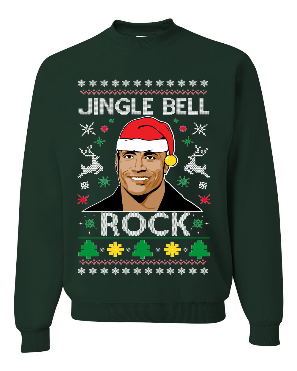 Jingle Bell Rock Ugly Christmas Sweater Unisex Crewneck Sweatshirt