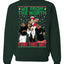 We From The North Yeah That Way White  Ugly Christmas Sweater Unisex Crewneck Graphic Sweatshirt