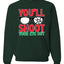 You'll Shoot Your Eye Out Movie Parody Merry Christmas Unisex Crewneck Graphic Sweatshirt