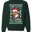 Sani Cloth is Coming to Town Merry Ugly Christmas Sweater Unisex Crewneck Graphic Sweatshirt