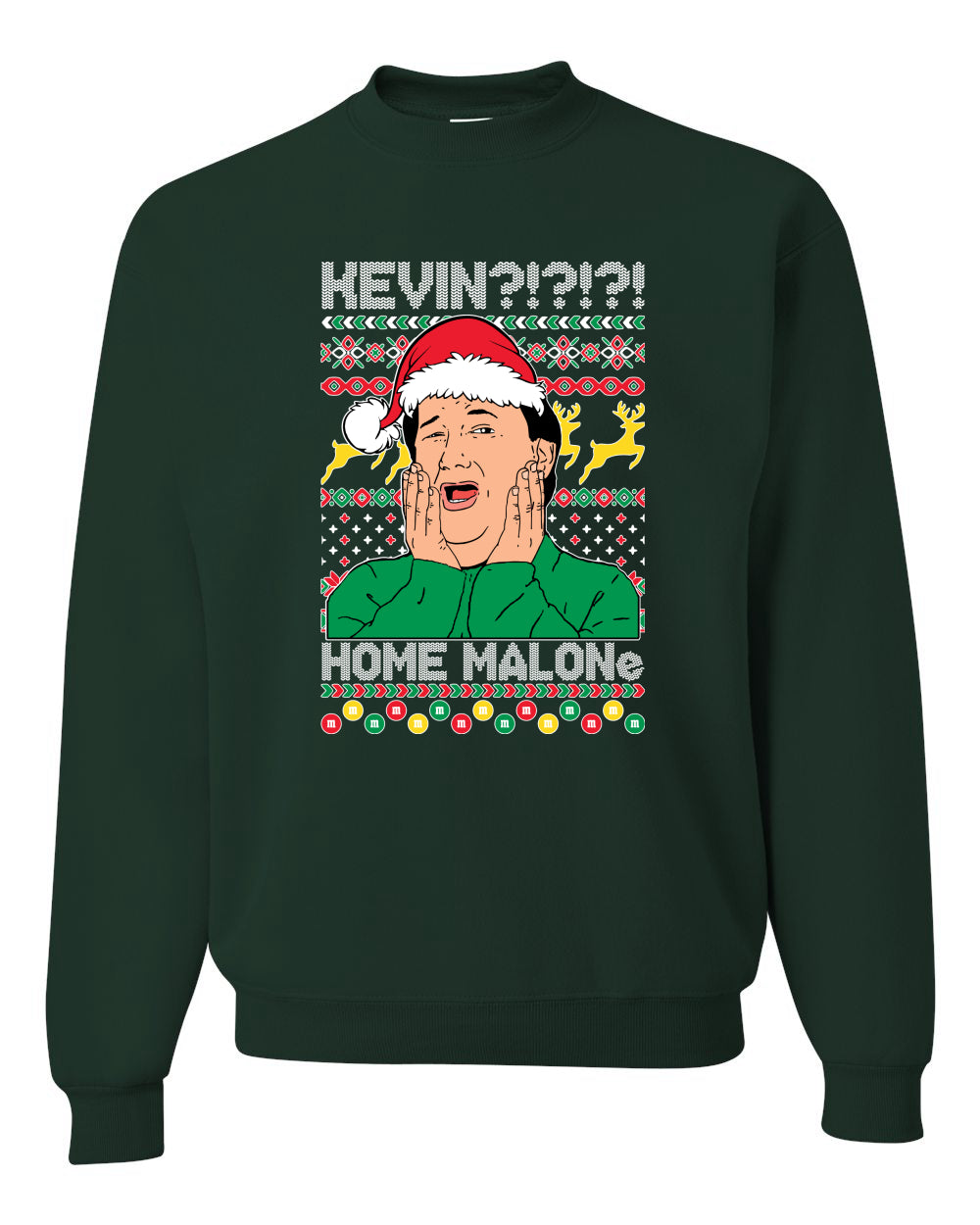 Kevin Home Malone Office Tv Xmas Merry Ugly Christmas Sweater Unisex Crewneck Graphic Sweatshirt