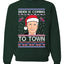 Biden is Coming to Town Merry Ugly Christmas Sweater Unisex Crewneck Graphic Sweatshirt