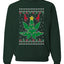 Funny 4/20 Weed Merry Ugly Christmas Sweater Unisex Crewneck Graphic Sweatshirt
