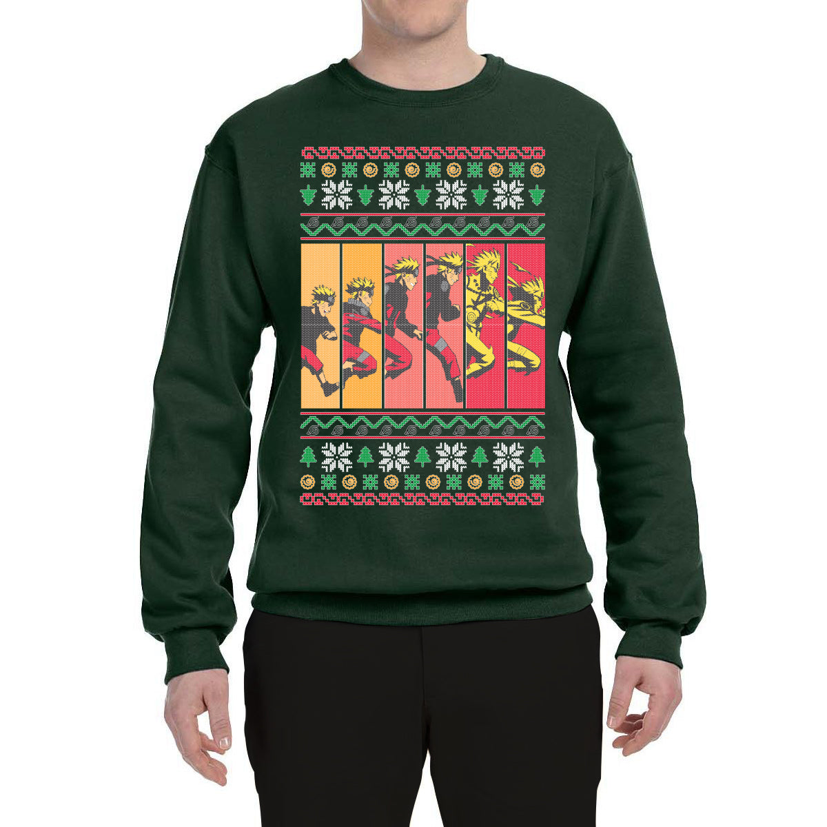 Anime Comic Cartoon Ugly Christmas Sweater Unisex Crewneck Graphic Sweatshirt