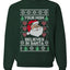 Funny Inappropriate Sweater Your Mom Believes in Santa Merry Ugly Christmas Sweater Unisex Crewneck Graphic Sweatshirt