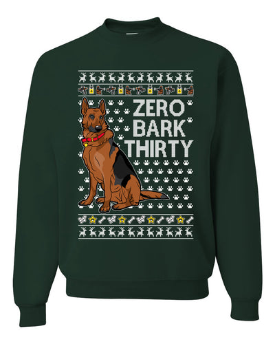 Zero Bark Thirty Funny Dog Xmas Merry Ugly Christmas Sweater Unisex Crewneck Graphic Sweatshirt