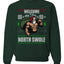 Funny Santa Gym Lifting Welcome to The North Swole Merry Ugly Christmas Sweater Unisex Crewneck Graphic Sweatshirt
