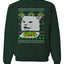 Women Yelling At Cat Meme Funny Twitter Tik Tok 2019  Ugly Christmas Sweater Unisex Crewneck Sweatshirt