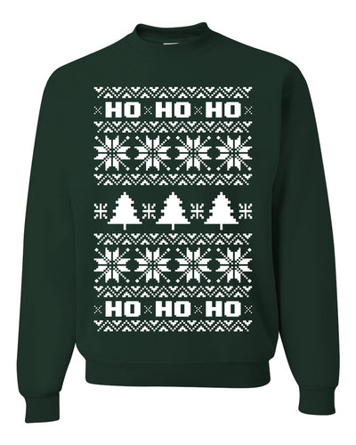 Christmas Ho Ho Ho Ugly Christmas Sweater Unisex Crewneck Sweatshirt