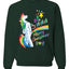 Unicorn Pissing Rainbow Merry Ugly Christmas Sweater Unisex Crewneck Graphic Sweatshirt