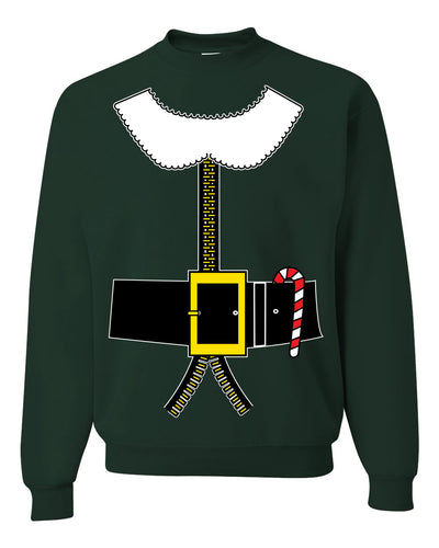 Classic Santa Suit Winter Candy Cane Merry Ugly Christmas Sweater Unisex Crewneck Graphic Sweatshirt