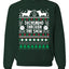 Daschund Through The Snow Merry Ugly Christmas Sweater Unisex Crewneck Graphic Sweatshirt