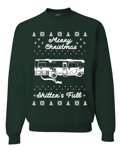 Merry Christmas Shitters Full Movie Quote Merry Ugly Christmas Sweater Unisex Crewneck Graphic Sweatshirt