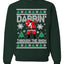 Darbin Through The Snow Christmas Ugly Christmas Sweater Unisex Crewneck Graphic Sweatshirt