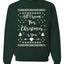 All I Want for Christmas is You Too Merry Ugly Christmas Sweater Unisex Crewneck Graphic Sweatshirt