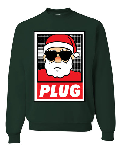 Santa Claus Plug Escobar Narcos Funny Merry Ugly Christmas Sweater Unisex Crewneck Graphic Sweatshirt