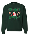 Gangsta Wrapper Merry Christmas Unisex Crewneck Graphic Sweatshirt