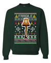 Fragile Leg Lamp Christmas Story Funny Xmas Merry Ugly Christmas Sweater Unisex Crewneck Graphic Sweatshirt