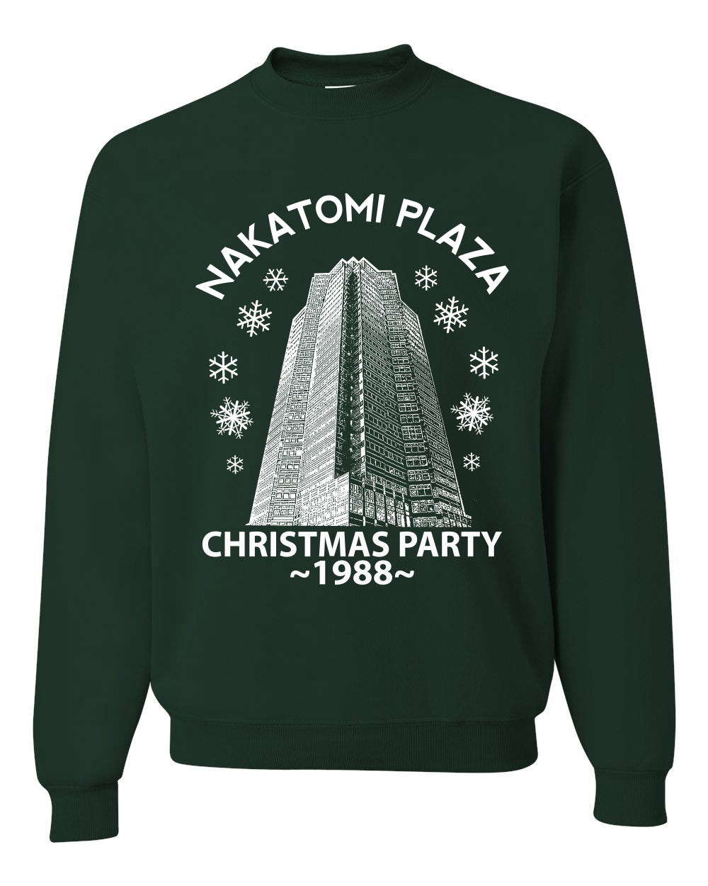 Nakatomi Plaza Christmas Party 1988 Classic McClane Merry Ugly Christmas Sweater Unisex Crewneck Graphic Sweatshirt