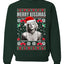 Merry Kissmas  Merry Ugly Christmas Sweater Unisex Crewneck Graphic Sweatshirt