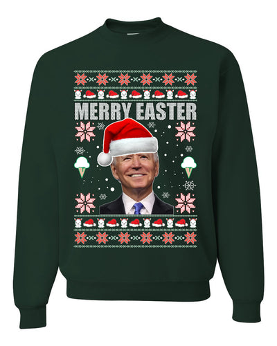 Merry Easter Christmas Unisex Crewneck Graphic Sweatshirt