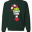 Free Candy Cane  Christmas Unisex Crewneck Graphic Sweatshirt
