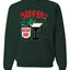 Sippin' On The Holiday Spirit Christmas Unisex Crewneck Graphic Sweatshirt