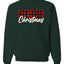 Merry Christmas Buffalo Plaid Christmas Unisex Crewneck Graphic Sweatshirt
