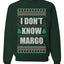 I Don't Know Margo Individual Couples Ugly Christmas Sweater Unisex Crewneck Graphic Sweatshirt