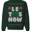 Let It Snow Le Tits Now Humor Joke Ugly Christmas Sweater Unisex Crewneck Graphic Sweatshirt