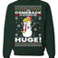 Trump 2024 The Comeback Is Gonna Be HUGE Ugly Christmas Sweater Unisex Crewneck Graphic Sweatshirt