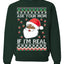 Black Santa Claus Ask Your Mom If I'm Real Adult Humor Ugly Christmas Sweater Unisex Crewneck Graphic Sweatshirt