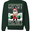 No Lift No Gift Fitness Workout Santa Ugly Christmas Sweater Unisex Crewneck Sweatshirt