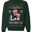 Beginning To Look Like You Miss Us Trump Carlson 24 Ugly Christmas Sweater Unisex Crewneck Sweatshirt