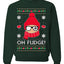 Oh Fudge Funny Story Ugly Christmas Sweater Unisex Crewneck Sweatshirt