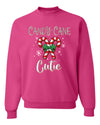 Candy Cane Cutie  Merry Christmas Unisex Crewneck Graphic Sweatshirt