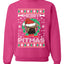 Merry Pitmas  Merry Ugly Christmas Sweater Unisex Crewneck Graphic Sweatshirt