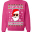 Original Hipster IPAs and Sleigh?!  Merry Ugly Christmas Sweater Unisex Crewneck Graphic Sweatshirt