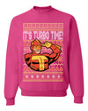 Turboman It's Turbo Time!  Merry Ugly Christmas Sweater Unisex Crewneck Graphic Sweatshirt