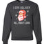 I Can Deliver All Night Long Santa Winking  Merry Christmas Unisex Crewneck Graphic Sweatshirt