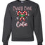 Candy Cane Cutie  Merry Christmas Unisex Crewneck Graphic Sweatshirt