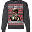 Merry Christmas Motherfuckers  Merry Ugly Christmas Sweater Unisex Crewneck Graphic Sweatshirt