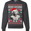 Merry Kissmas  Merry Ugly Christmas Sweater Unisex Crewneck Graphic Sweatshirt