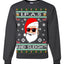 Original Hipster IPAs and Sleigh?!  Merry Ugly Christmas Sweater Unisex Crewneck Graphic Sweatshirt