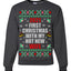 First Christmas With My Hot New Wife  Merry Ugly Christmas Sweater Unisex Crewneck Graphic Sweatshirt